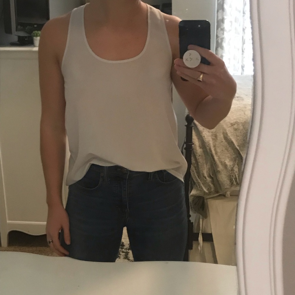 White racerback  tank